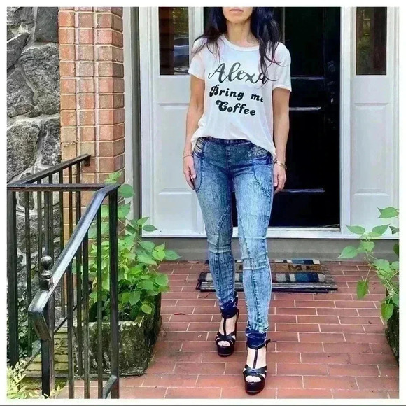 ACD WASH ROCK & ROLL CHIC SKINNY JEANS W/DETAIL - Picture 2 of 7